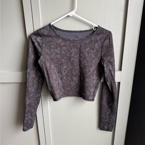 Lululemon Wunder Train Cropped Long Sleeve Shirt